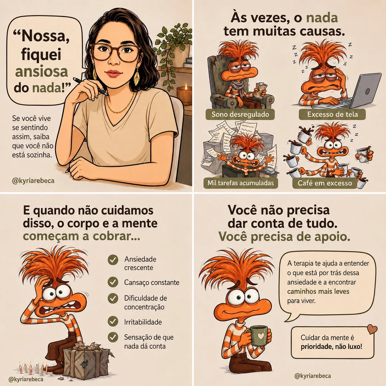 Ansiedade "do nada"? Talvez n&atilde;o seja t&atilde;o do nada assim.